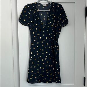 J. Crew Navy Floral Mini Dress
